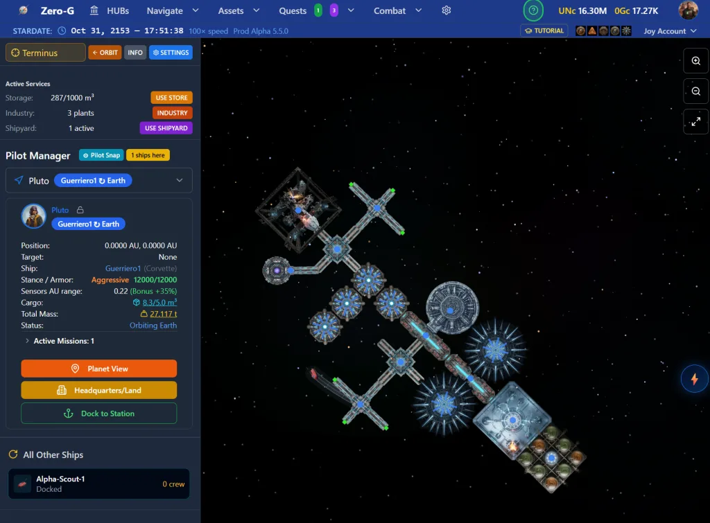 Project Zero-G — Free Space MMO in Your Browser