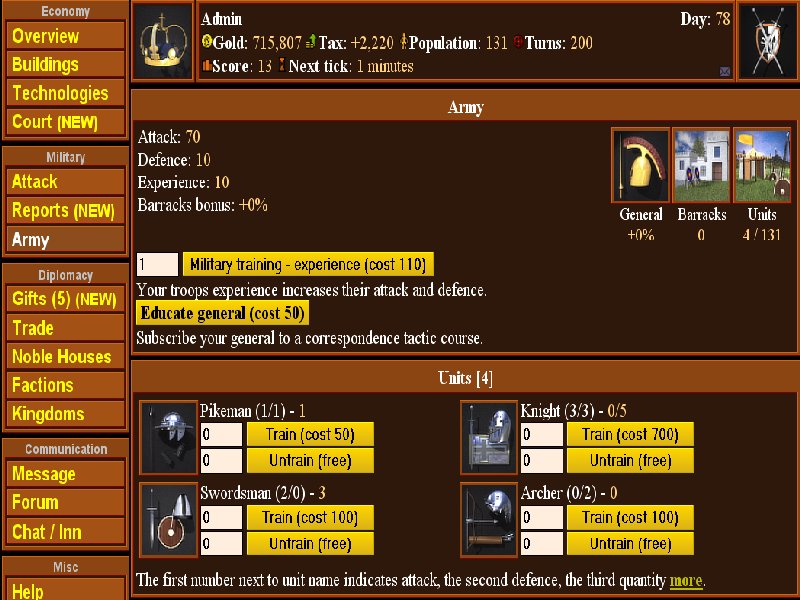 Lords - Free to play Medieval browser game