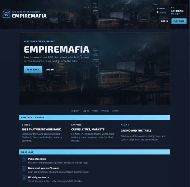 Empiremafia screenshot