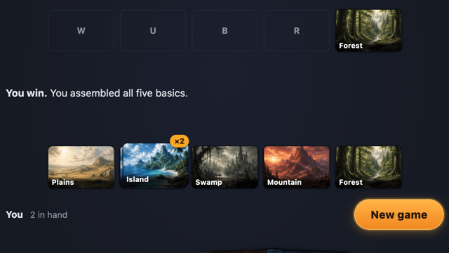 The Basic Land Game preview