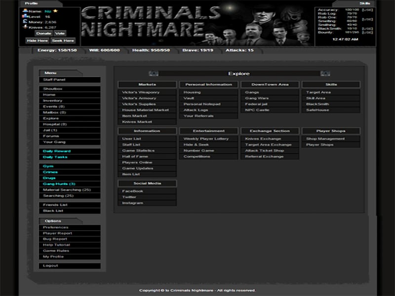 Criminals Nightmare screenshot