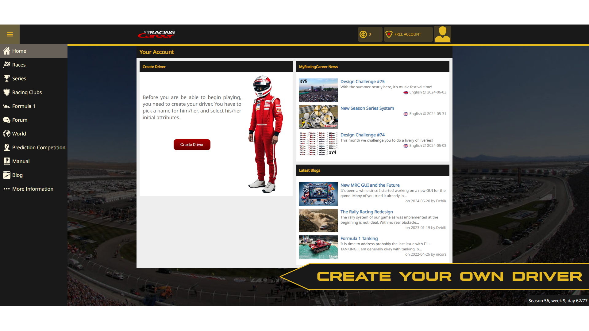 My Racing Career screenshot
