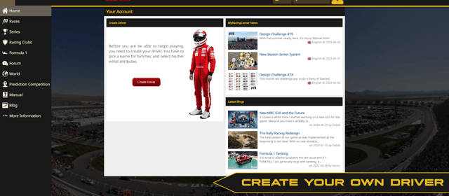My Racing Career banner