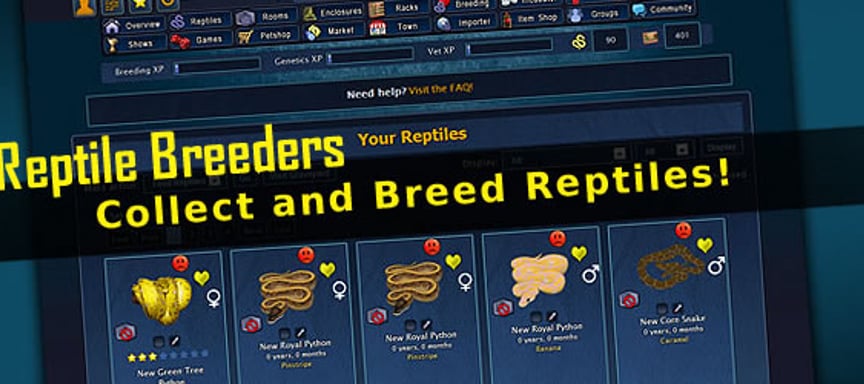 Reptile Breeder Game