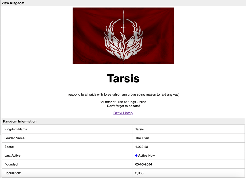 Rise of Kings Online screenshot