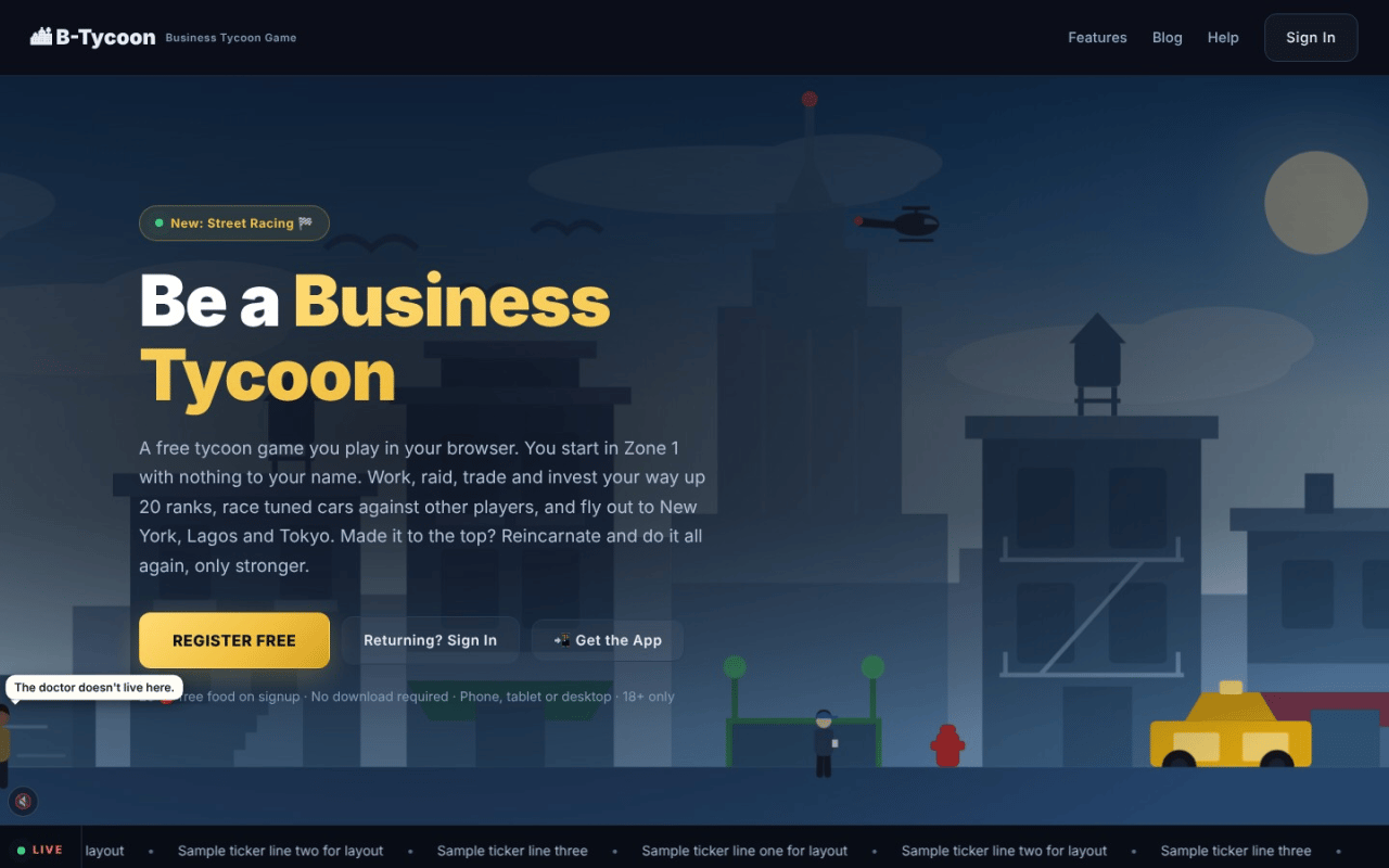 B-Tycoon screenshot