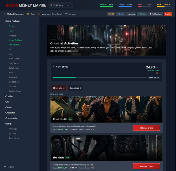 Blood Money Empire screenshot