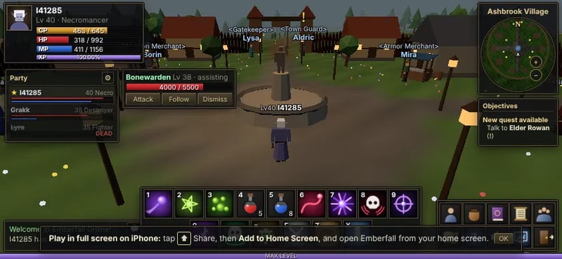 Emberfall Online screenshot