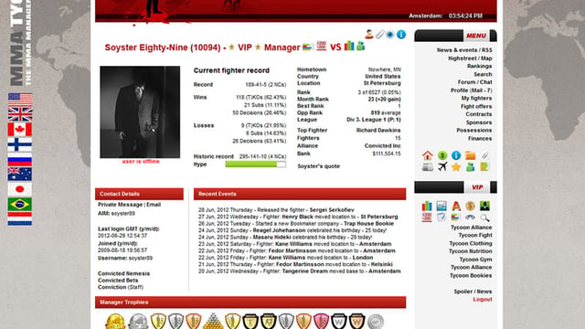 MMA Tycoon preview