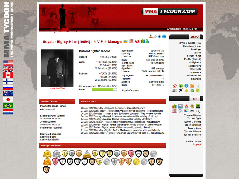 MMA Tycoon screenshot