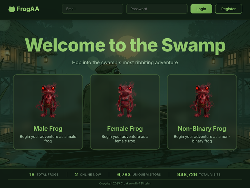 Frog Adoption Agency screenshot