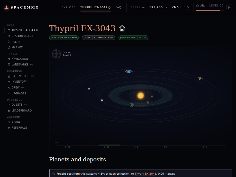 SpaceMMO screenshot