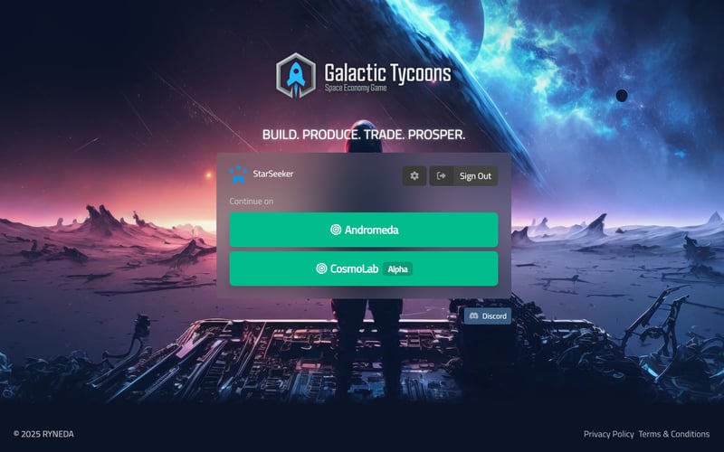 Galactic Tycoons screenshot