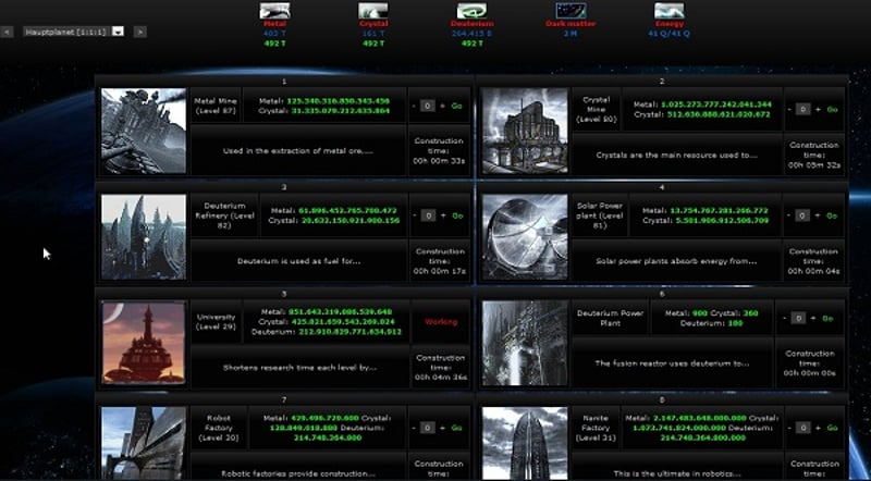 Ogame Private Corrado Game screenshot