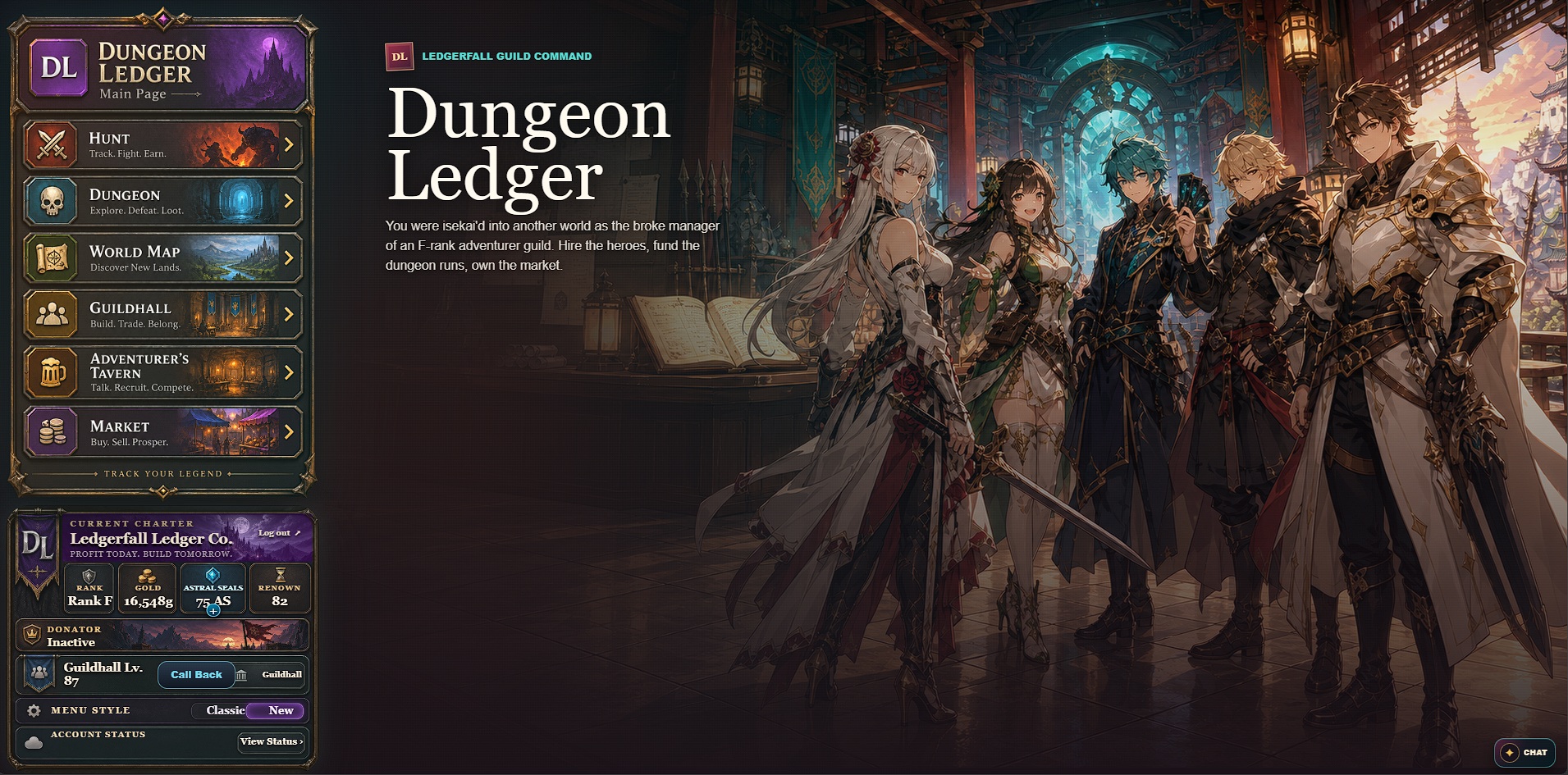 Dungeon Ledger screenshot