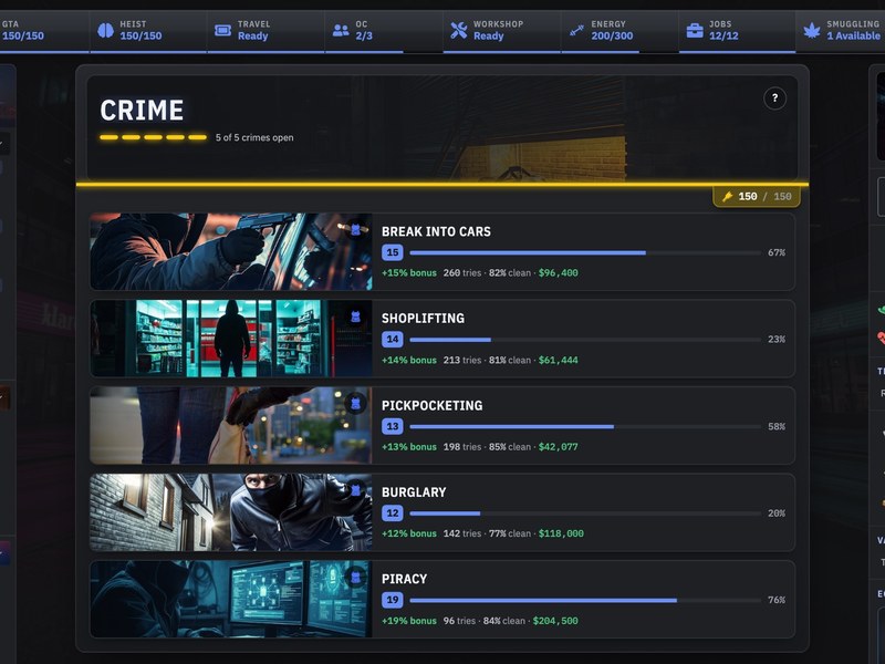 Mobsteria screenshot