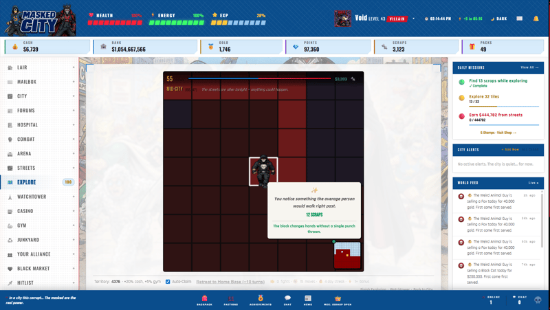 Masked City screenshot