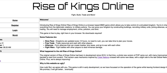 Rise of Kings Online banner