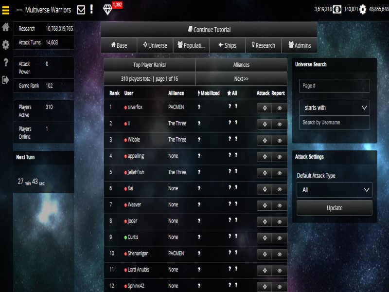 Multiverse Warriors screenshot