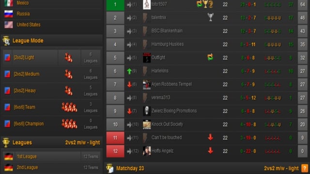 OBM Online Boxing Manager preview